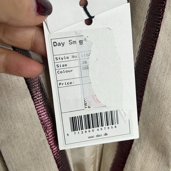 Day Birger et Mikkelsen Sz 36 / US 4 Linen Cotton Fitted Blazer New with Tags - Picture 9 of 11